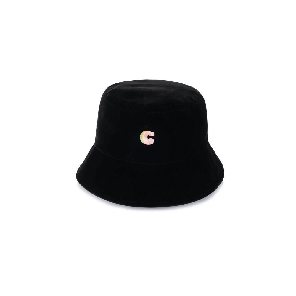 CIDER BUCKET HAT BLACK VELVET SUPER SOFT SIZE 7 1/4 - 7/38 NEW